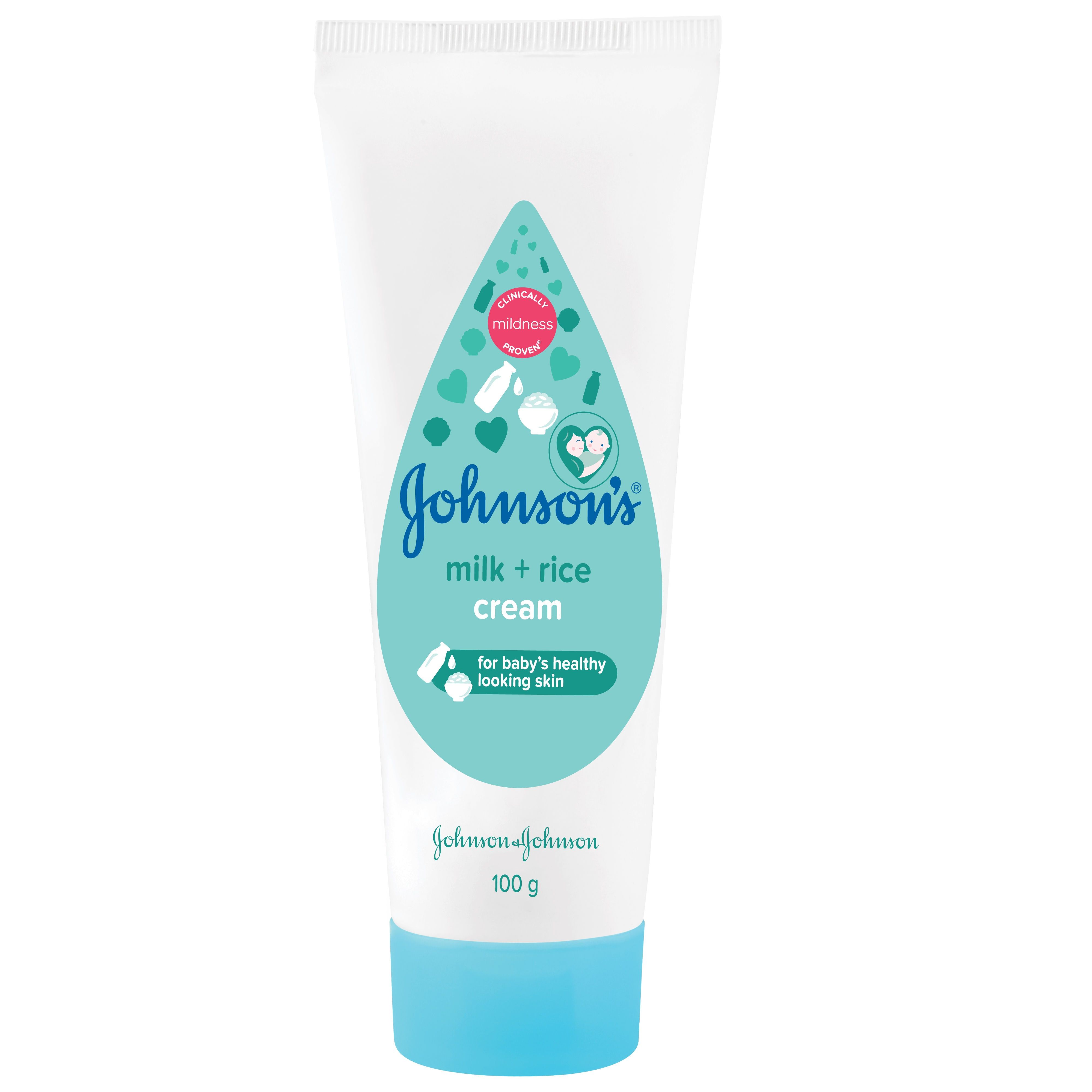 Johnson's Baby Cream - Milk & Rice, 100g