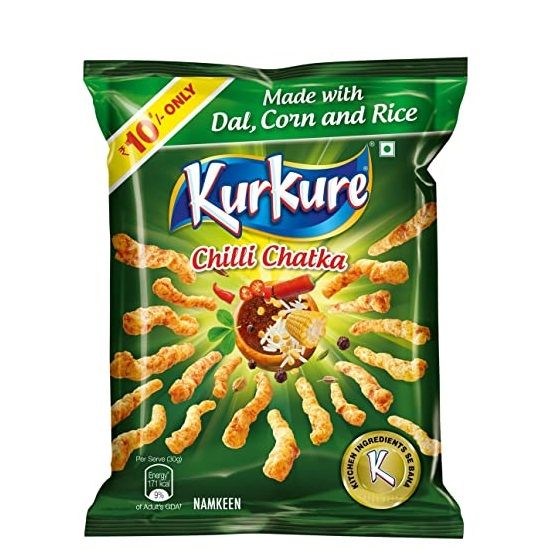 Kurkure Namkeen - Chilli Chatka, 36g