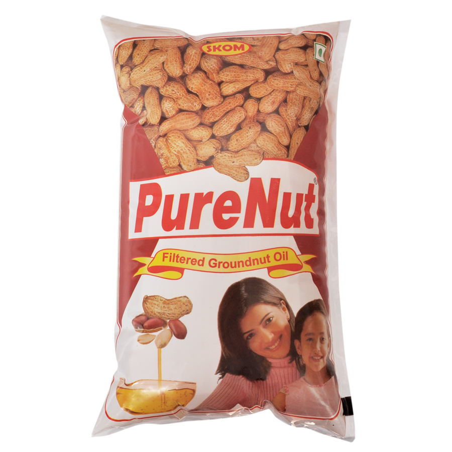 Pure Nut Filtered Groundnut Oil Pouch, 1L