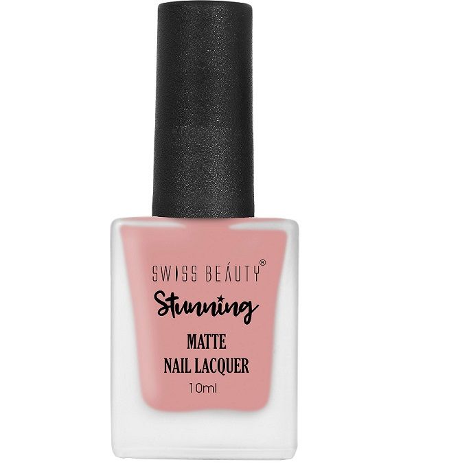 Swiss Beauty 105M Stunning Matte Nail Lacquer - Rose Quartz 63, 10ml