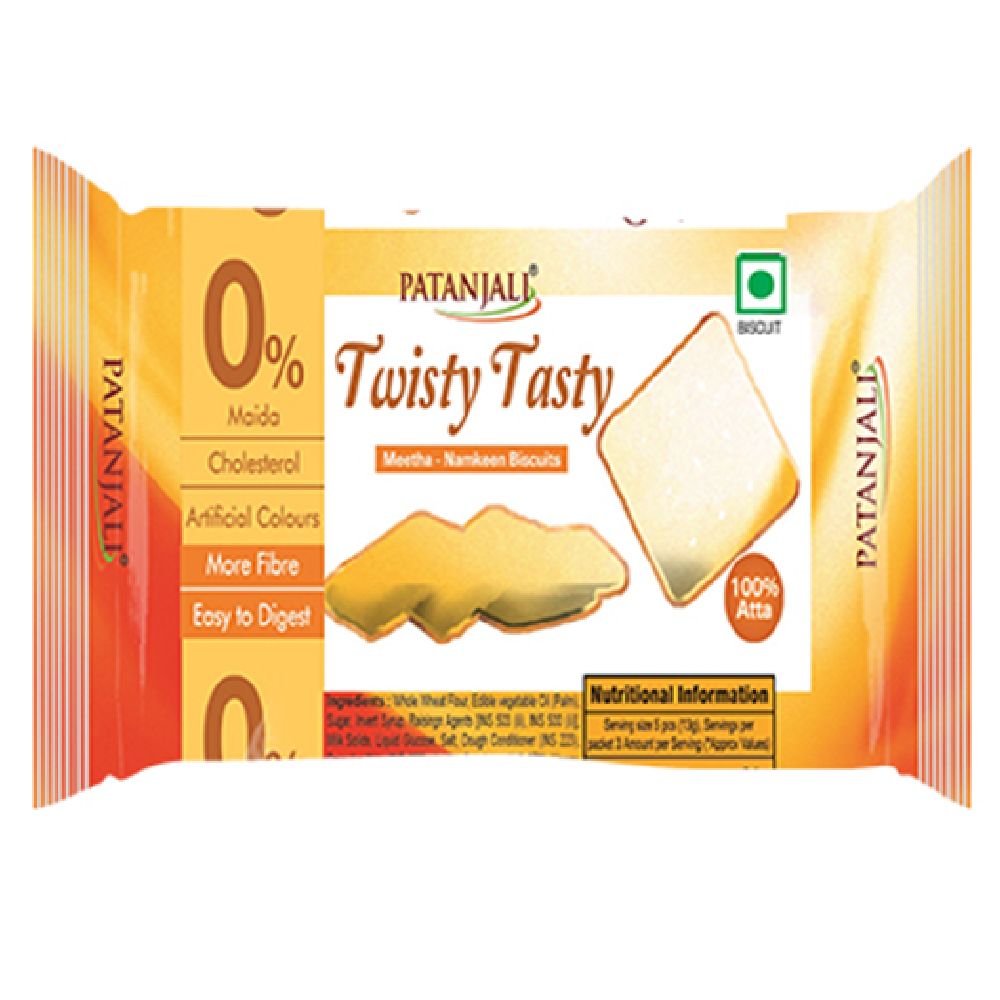 Patanjali Biscuit - Twisty Tasty, 80g