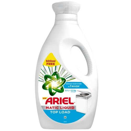 Ariel Matic Liquid Deteregent Bottle - Top Load, 2L (500ml Free)