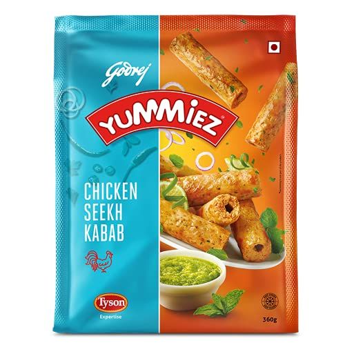 Godrej Yummiez Seekh Chicken Kabab, 360g