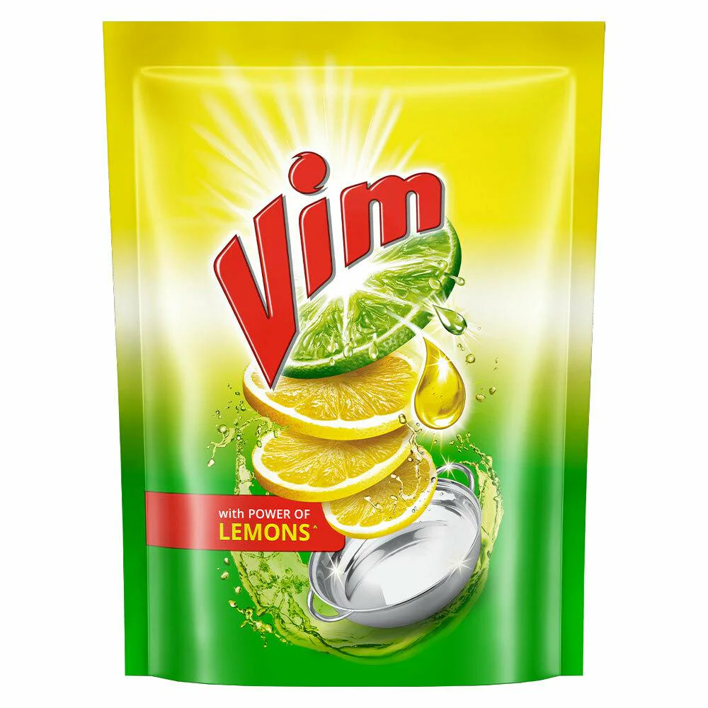 Vim Dishwash Gel Pouch - Lemon, 500ml (IA1)