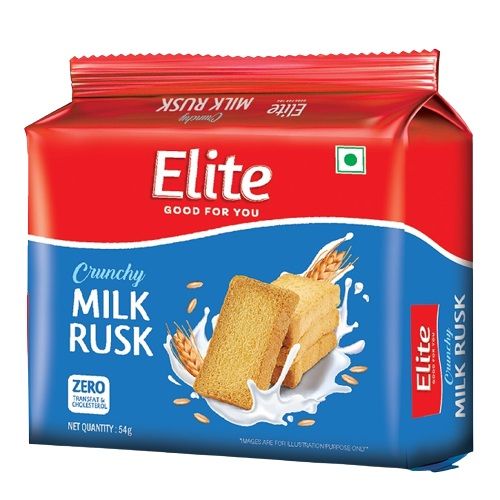 Elite Crunchy Rusk - Milk, 54g