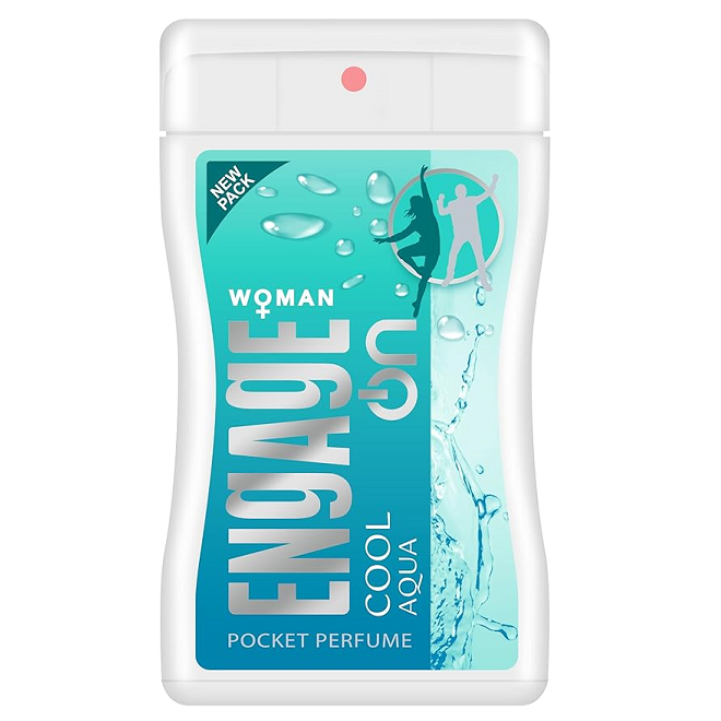 Engage On Woman Pocket Perfume - Cool Aqua, 18ml