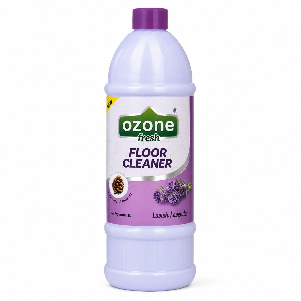 Ozone Floor Cleaner PET Bottle - Lavish Lavender, 1L