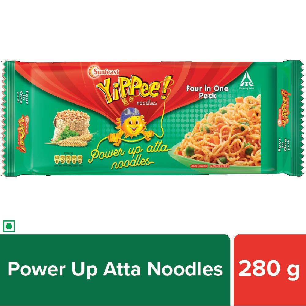 Sunfeast Yippee Atta Noodles - Power Up Masala, 280g