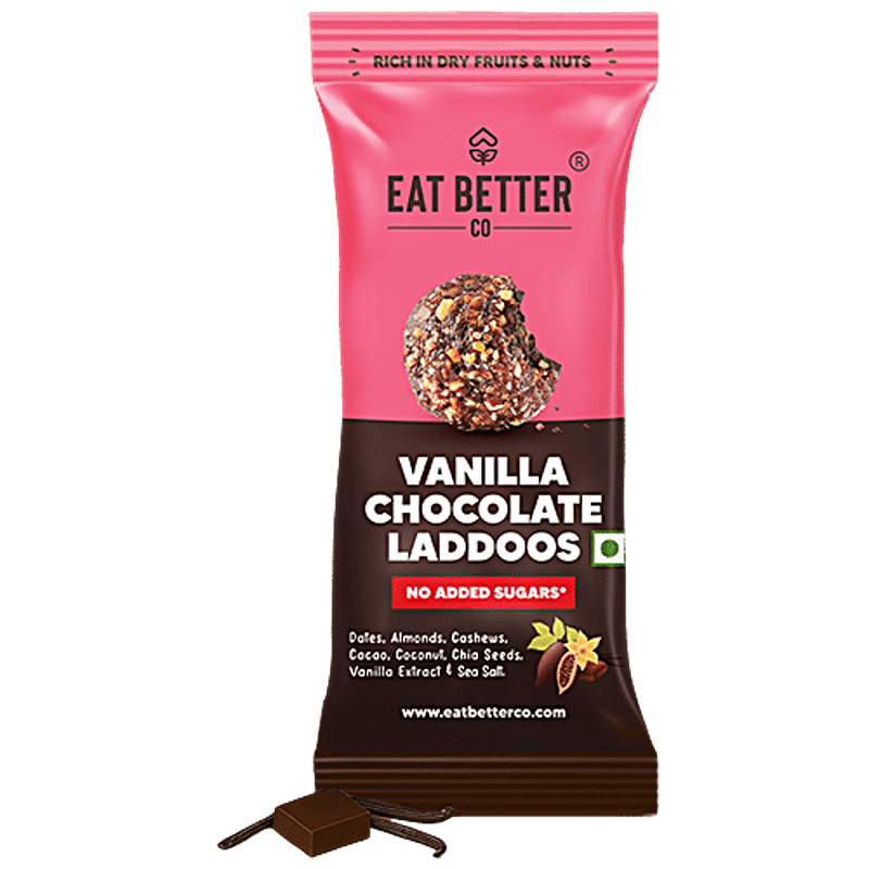 Eat Better Co Laddoos - Vanilla & Chocolate, 40g