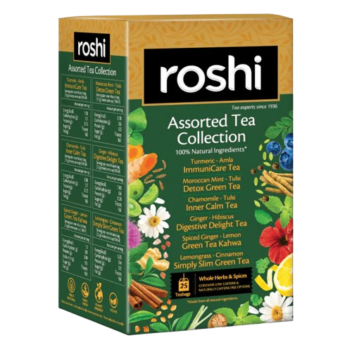 Roshi Tea Collection Green Tea Bag - Assorted, 1.88g (Set of 25)