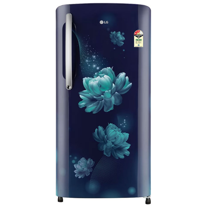 LG | GL-D201ABGY | 5 Star Direct Cool Single Door Refrigerator (190L, Blue Euphoria)