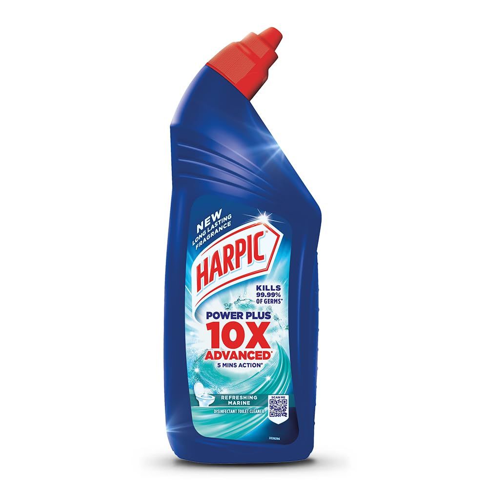 Harpic Disinfectant Toilet Cleaner Liquid - Refreshing Marine, 1L