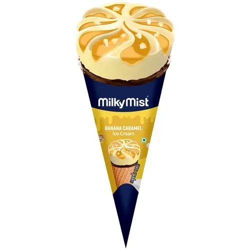 Milky Mist Capella Caramel Cone Ice Cream - Banana, 90ml