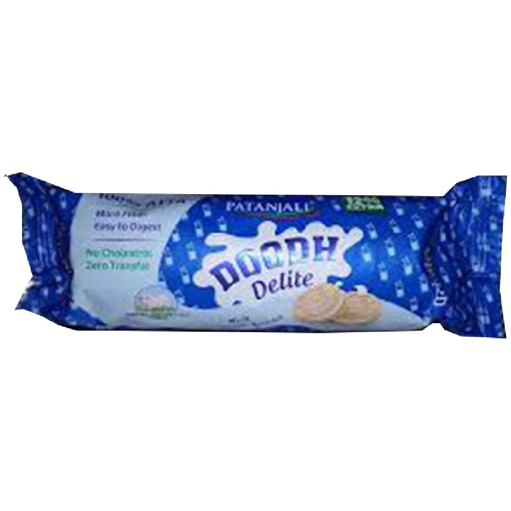 Patanjali Doodh Delite Sandwich Biscuits, 84g
