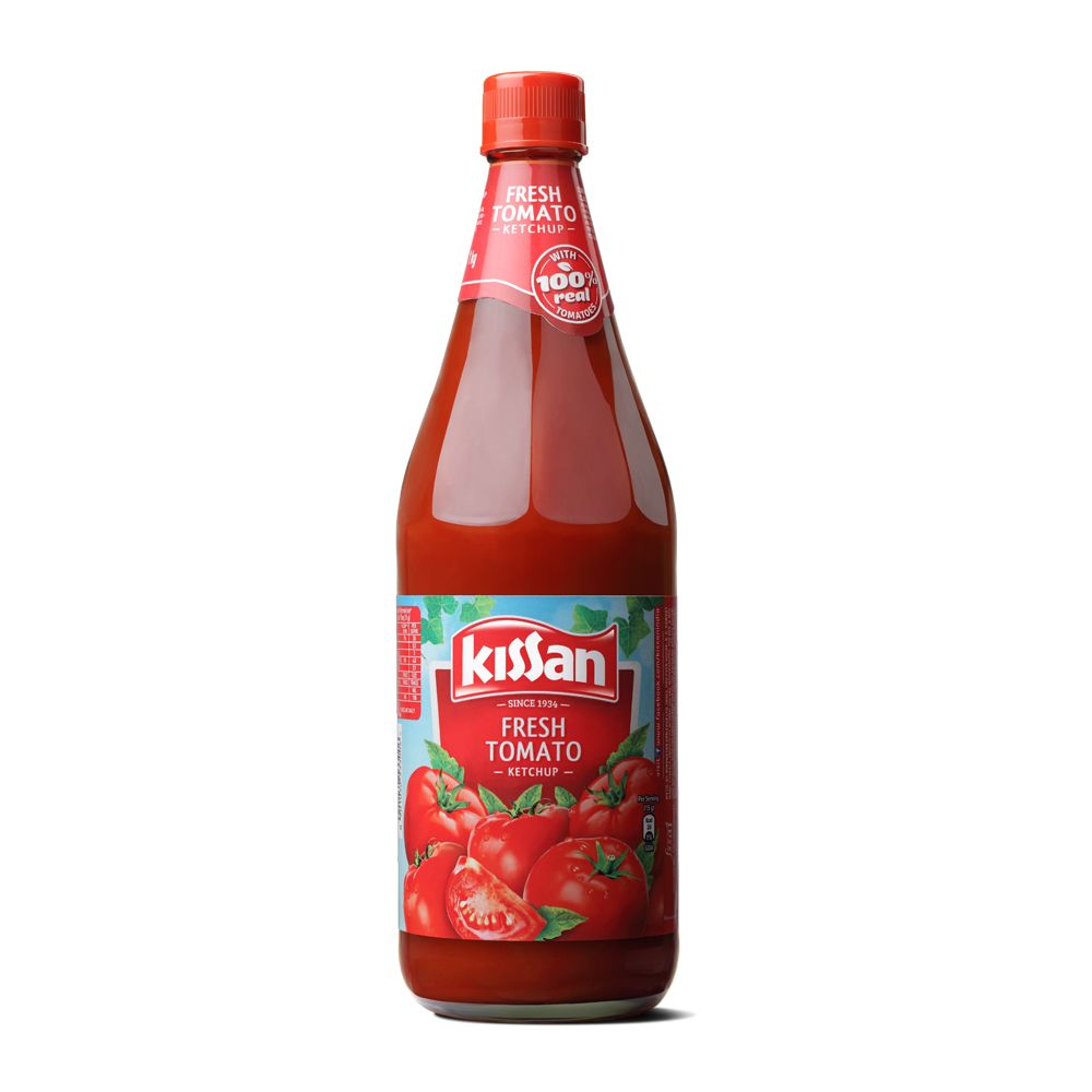 Kissan Ketchup Glass Bottle - Tomato, 1kg