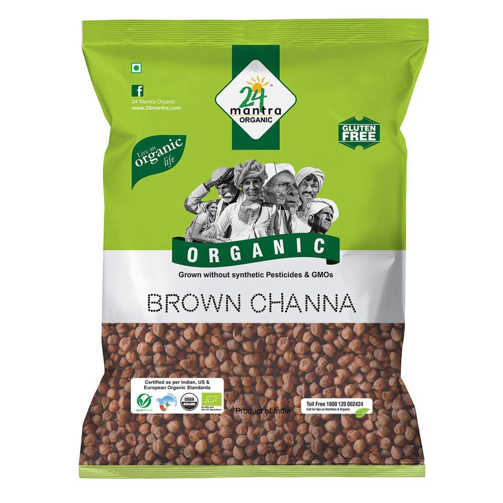 24 Mantra Organic Brown Chana, 1kg