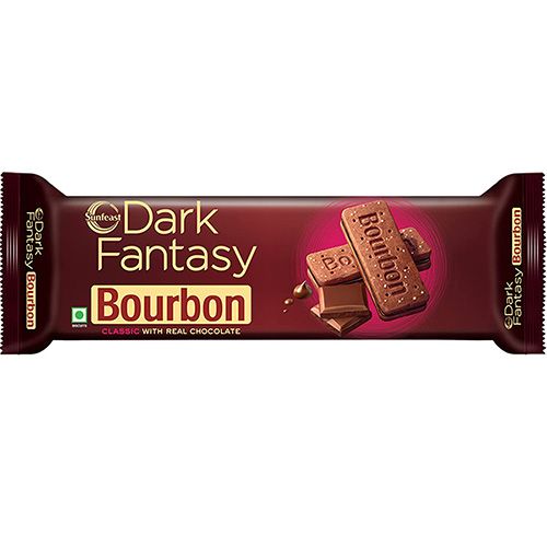 Sunfeast Dark Fantasy Bourbon Chocolate Cream Biscuits, 108g