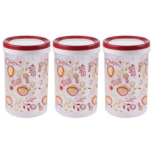 Amson Easy Spin Container Set - Printed, 1.25L (3pc)