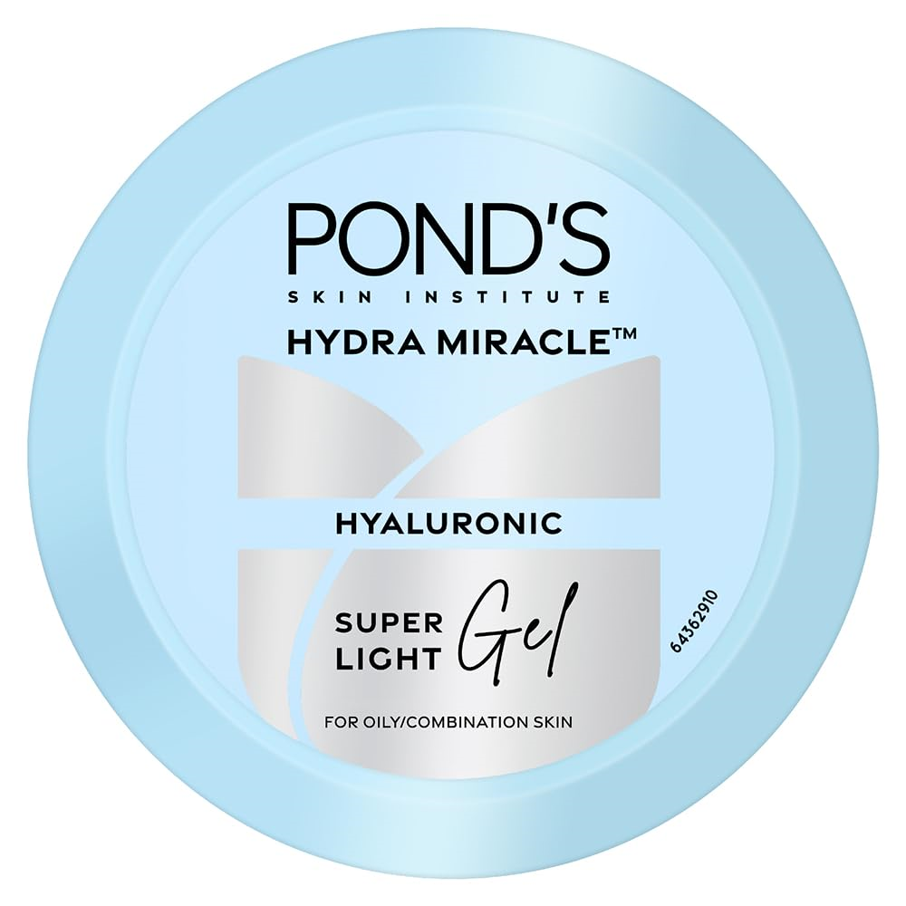Ponds Super Light Gel Face Moisturizer - Hyaluronic Acid, 100ml