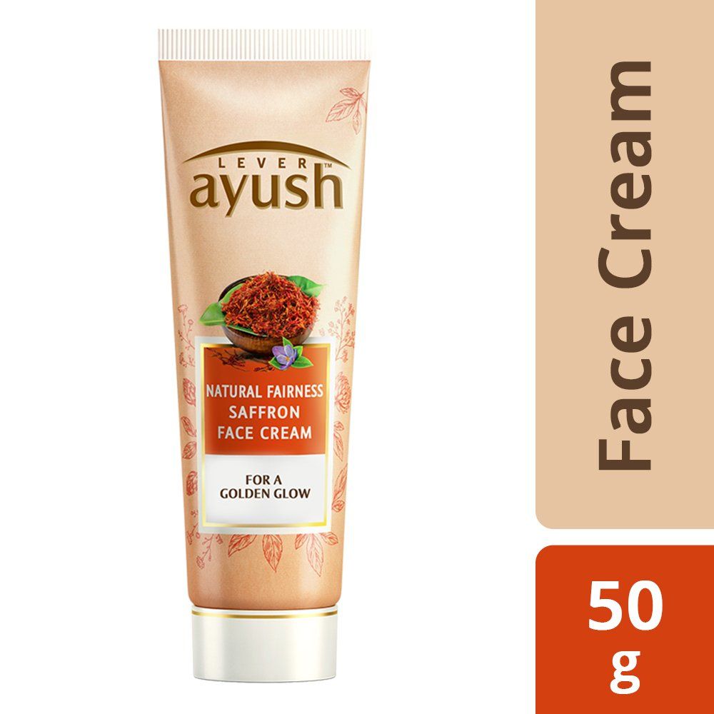 Ayush Natural Fairness Face Cream - Saffron, 50g