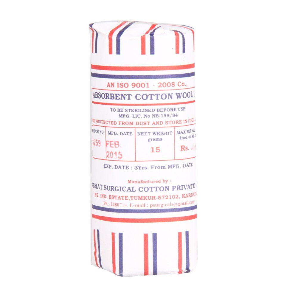 Prabhat Absorbent Cotton Wool, 15g
