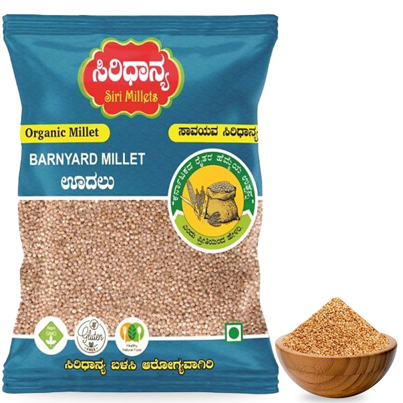 Siri Dhanya Organic Millet Pouch - Barnyard, 500g