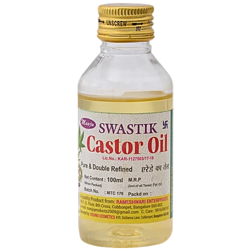 Swastik Castor Oil PET Bottle, 100ml