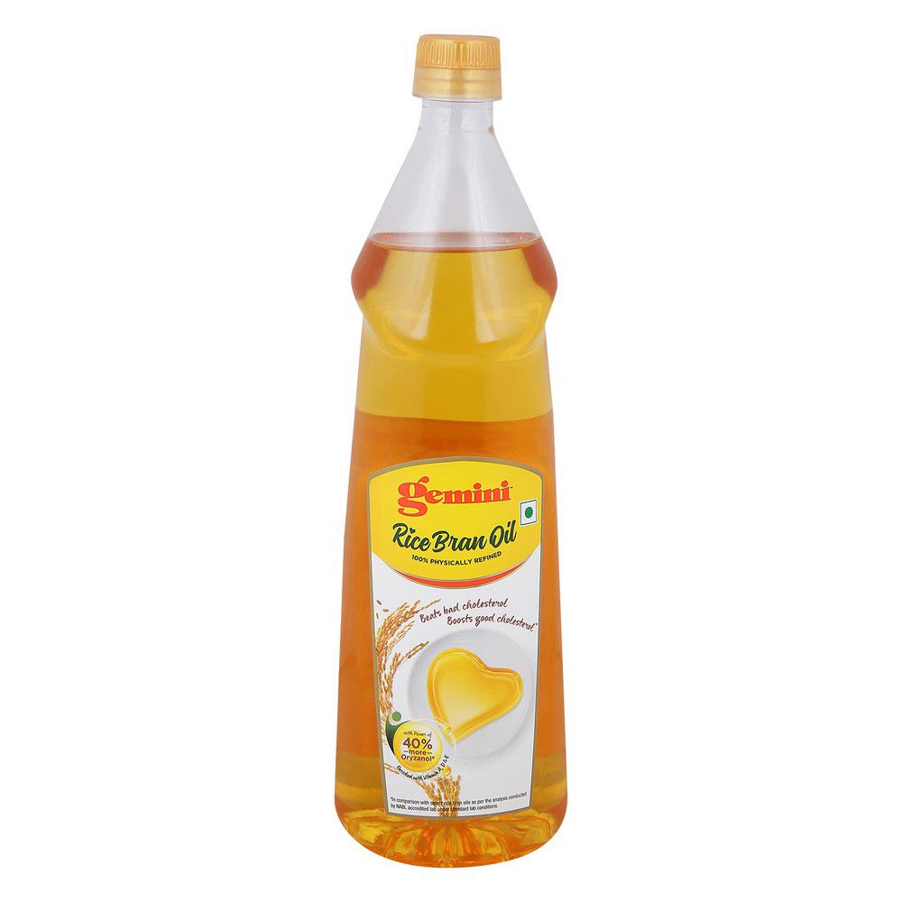Gemini Rice Bran Oil PET Bottle, 1L