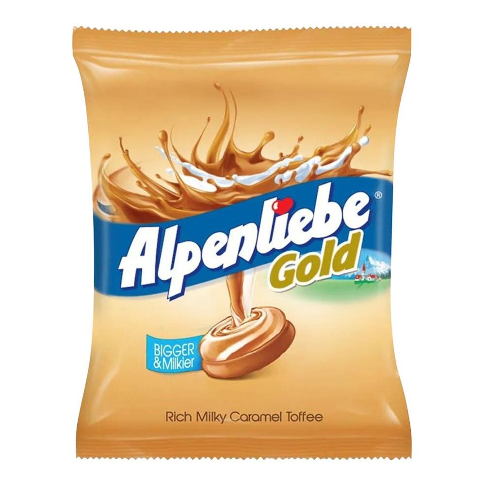 Alpenliebe Gold Candy Pouch - Caramel, 351g (3.9g x 90pc)