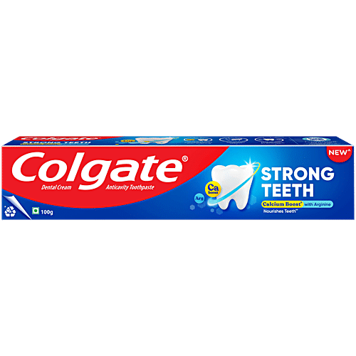 Colgate Dental Cream Strong Teeth Anticavity Toothpaste, 100g