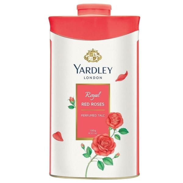 Yardley London Perfumed Talcum Powder - Royal Red Rose, 100g