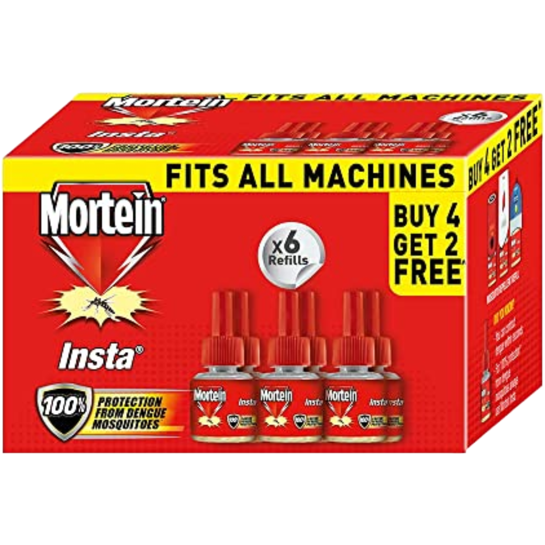 Mortein Mosquito Liquid Vaporizer Refill - Insta, 35ml (Buy 4 Get 2 Free)