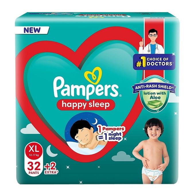 Pampers Happy Sleep Pant Style Diaper - XL, 6pcs