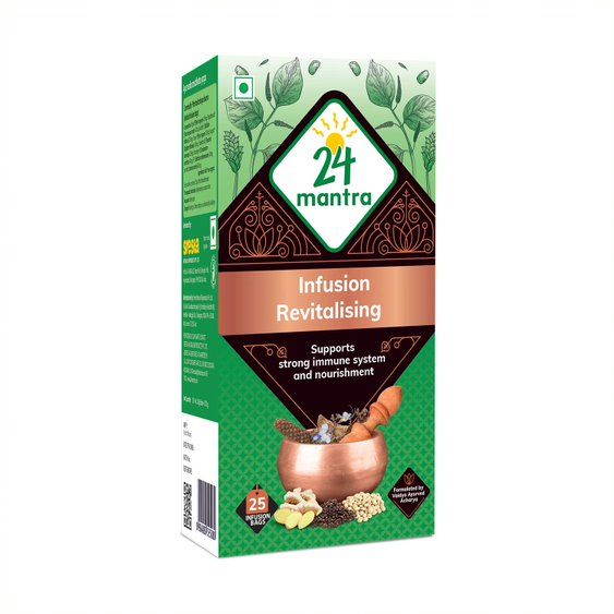 24 Mantra Organic Ayurvedic Infusion - Weight Loss, 25 Bags