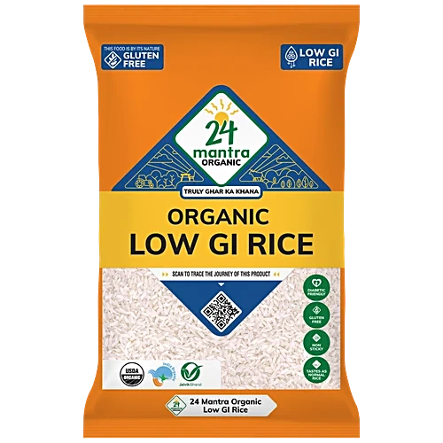 24 Mantra Organic Low GI Rice Pouch, 2kg