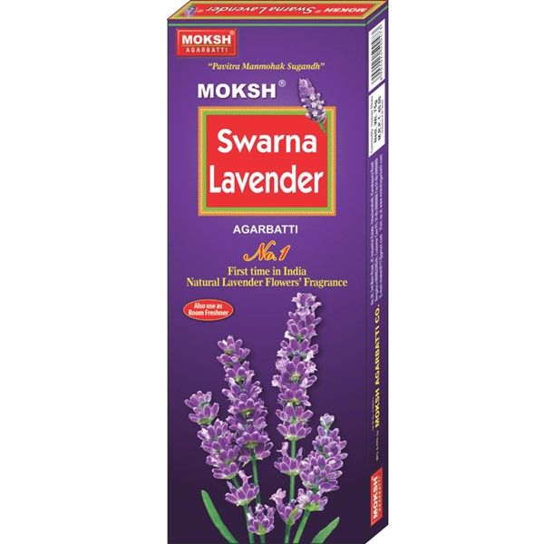 Moksh Agarbatti - Swarna Lavender, 90g