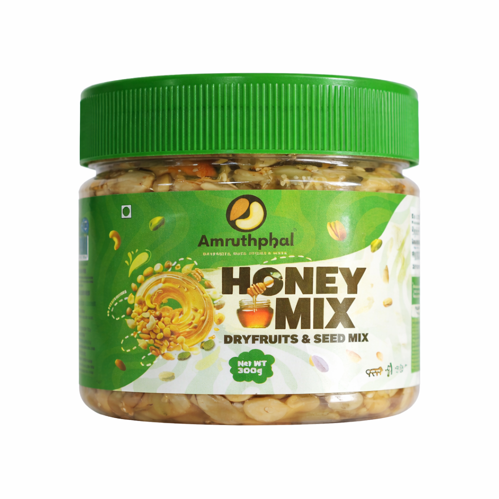 Worldin Mart Amruthphal Honey - Dryfruits & Seedmix, 338g