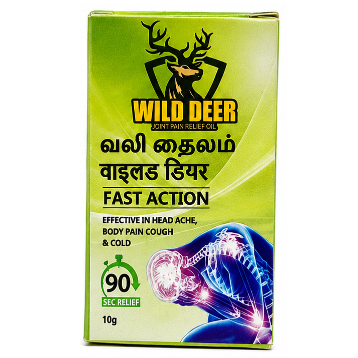 Wild Deer Fast Action Pain Relief Balm, 10g