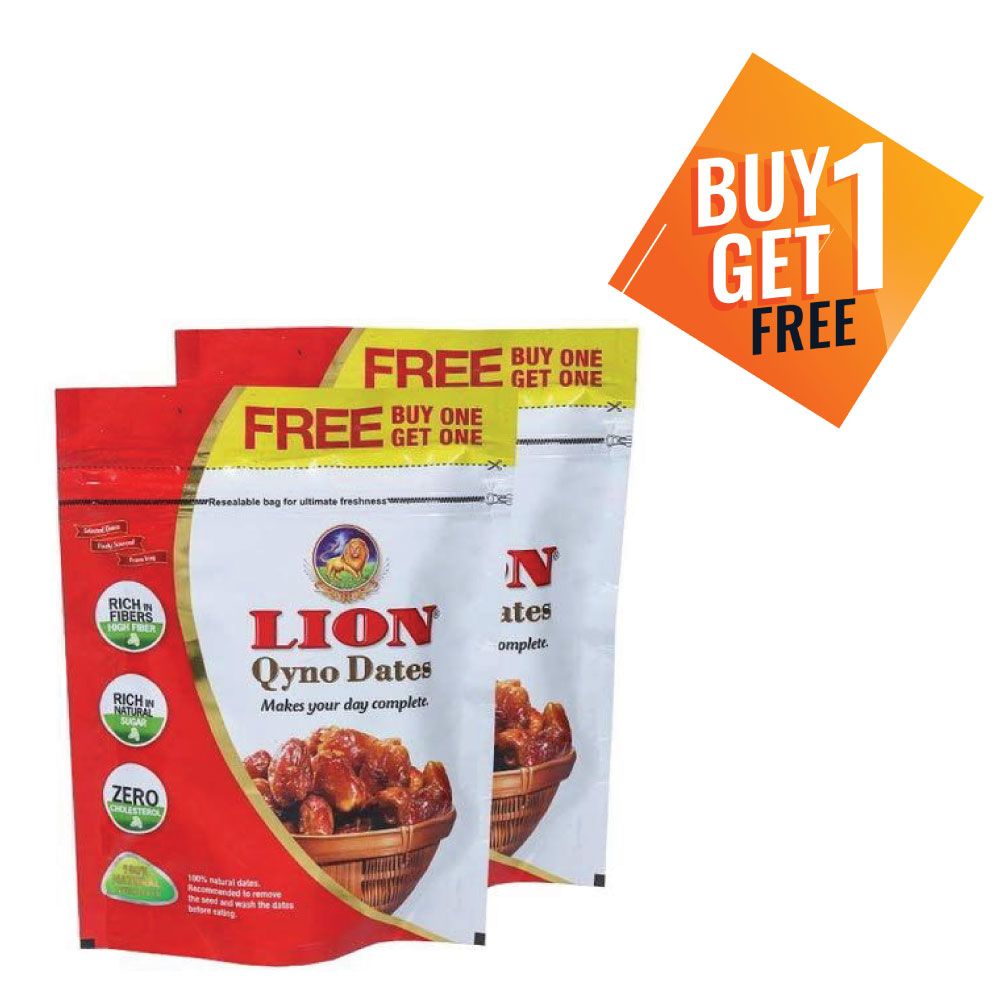 Lion Qyno Seeded Pouch, 250g (Buy 1 Get 1 Free)
