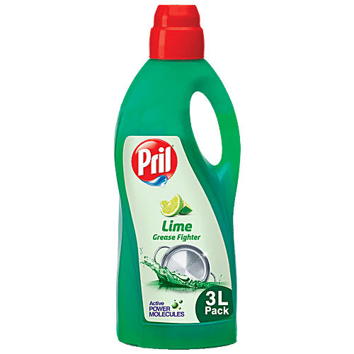 Pril Dishwash Liquid Gel - Lime, 3L