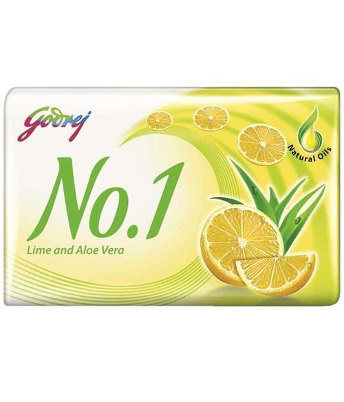 Godrej No.1 Soap - Lime & Aloe Vera, 100g (Buy 4 Get 1 Free)
