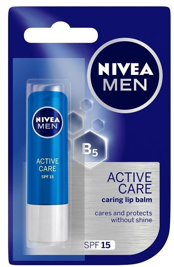 Nivea SPF15 Lip Balm For Men - Active Care, 4.8g