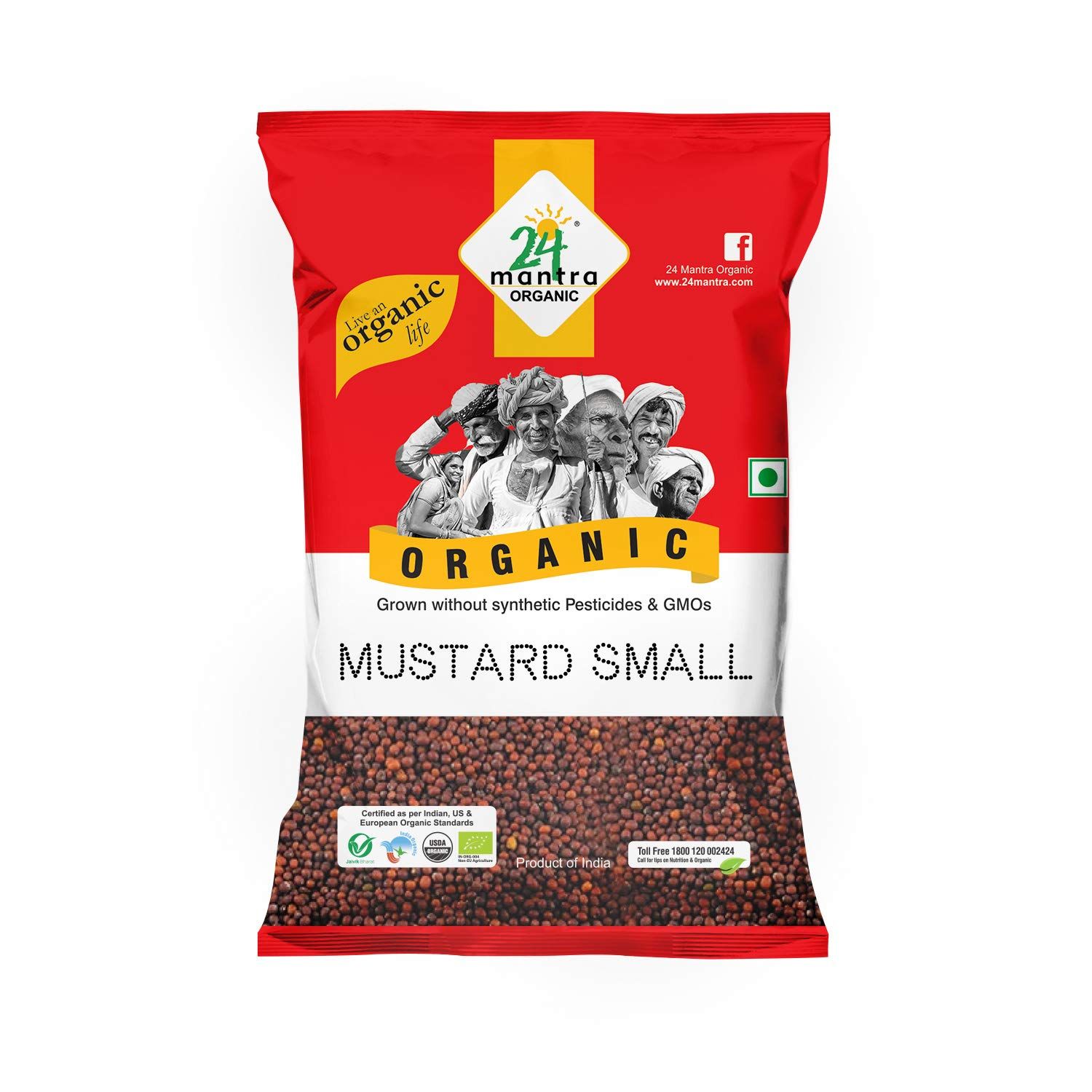 24 Mantra Organic Mustard Seed Pouch - Small, 100g