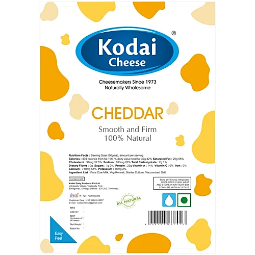 Kodai Cheddar Cheese, 200g