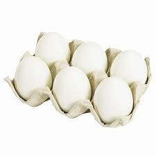 Hen Eggs - White, 6pc