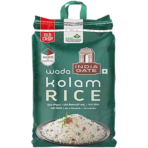 India Gate Kolam Raw Rice Bag, 5kg