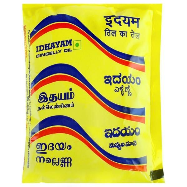 Idhayam Gingelly Oil Pouch, 500ml