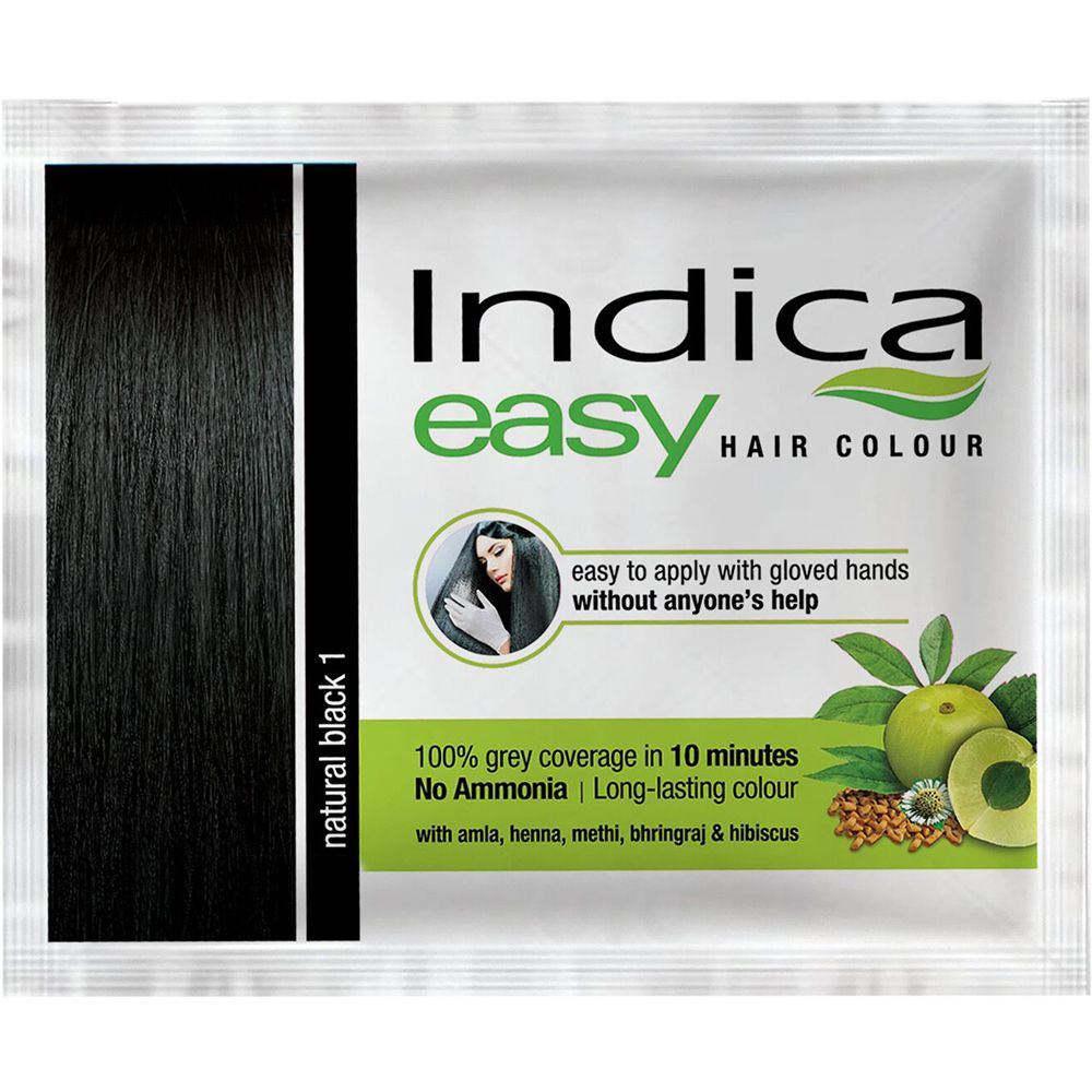 Indica Easy Hair Colour - Natural Black, 25ml
