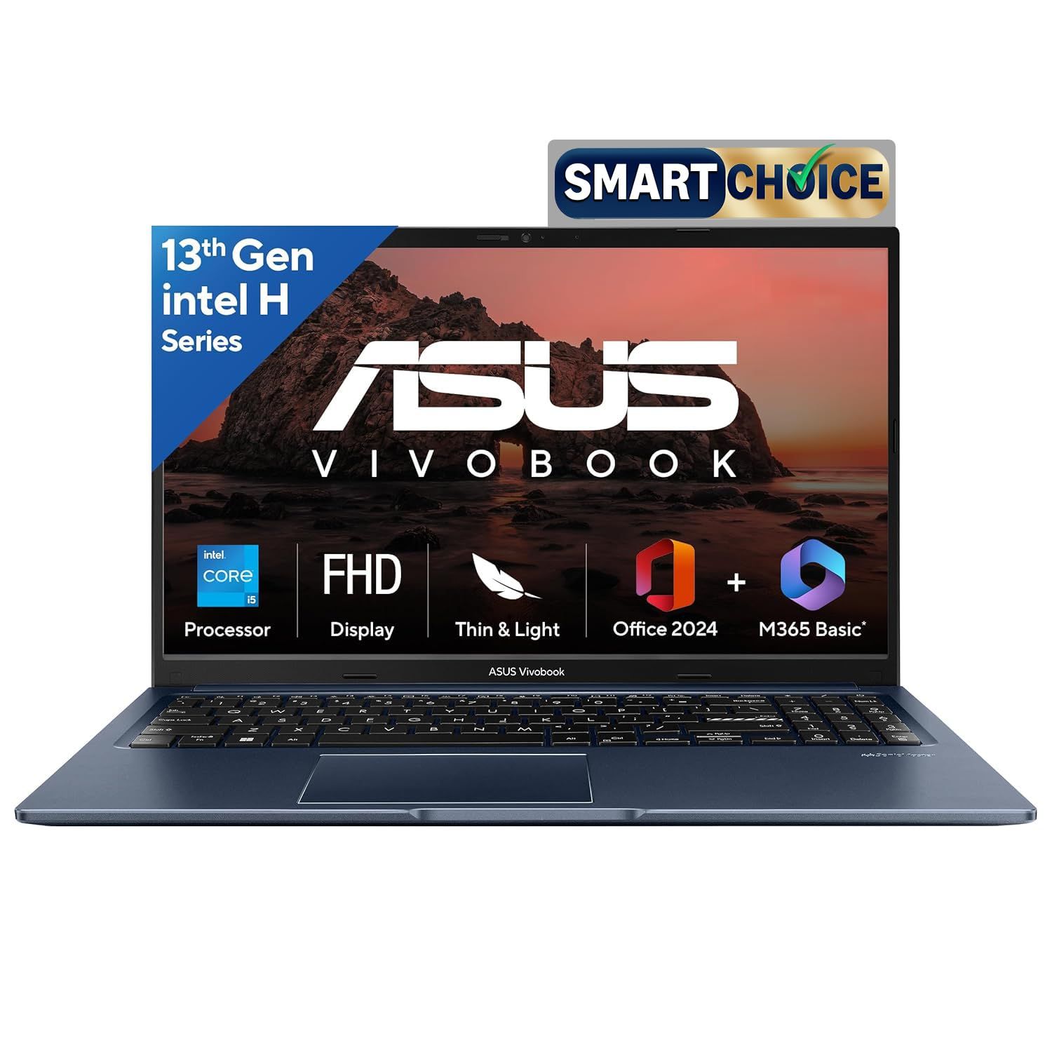 ASUS | Vivobook 15 | Laptop (15.6 inch, 1.7kg, Core i5, 16GB, 512GB, Quiet Blue)