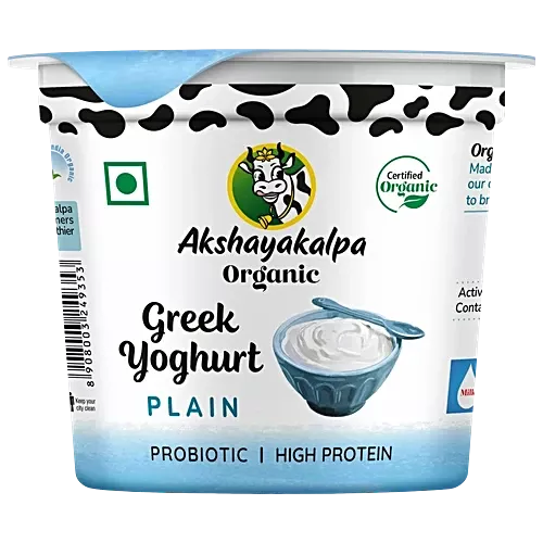 Akshayakalpa Organic Greek Yogurt - Natural, 100g